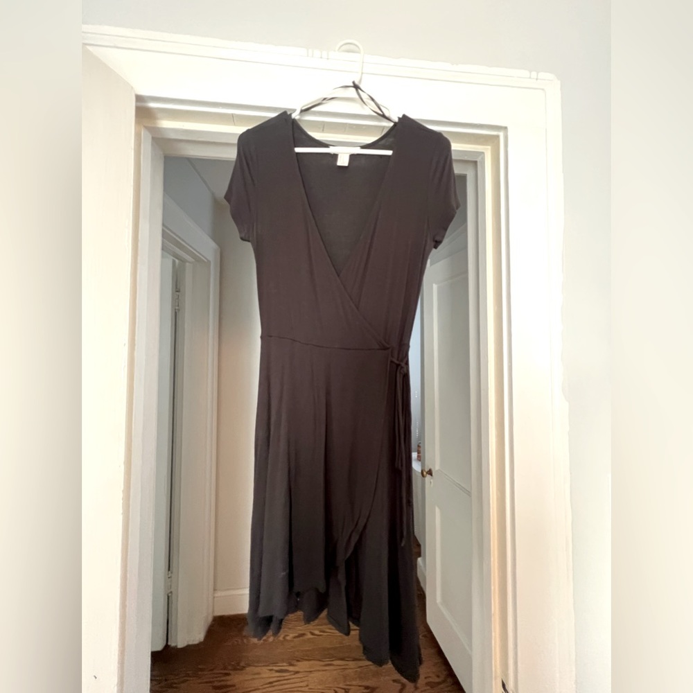 Black A-line dress